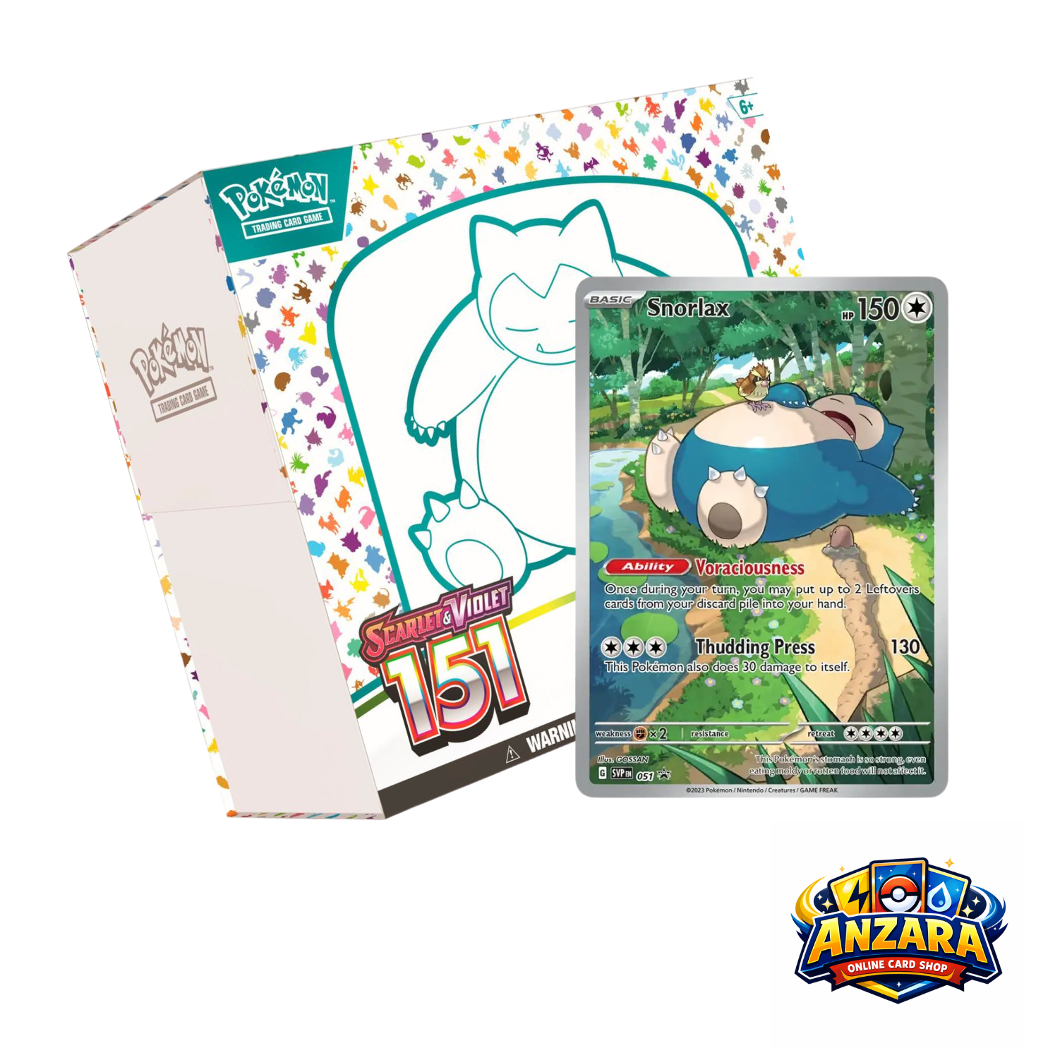 SCARLET & VIOLET - SNORLAX 151 l ELITE TRAINER BOX
